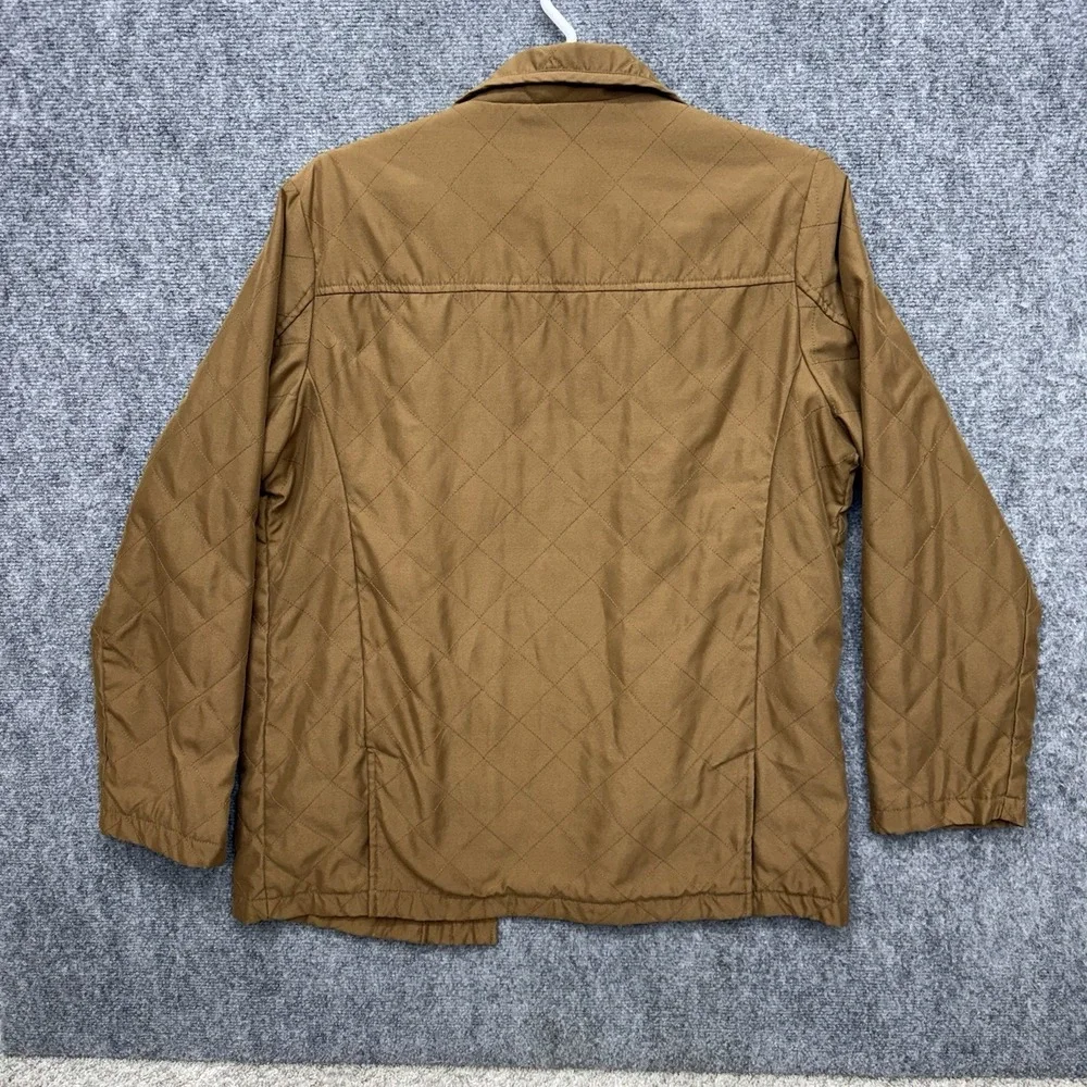 Beretta quilted zip & button up light field jacket Mens Large w/ loose stitching